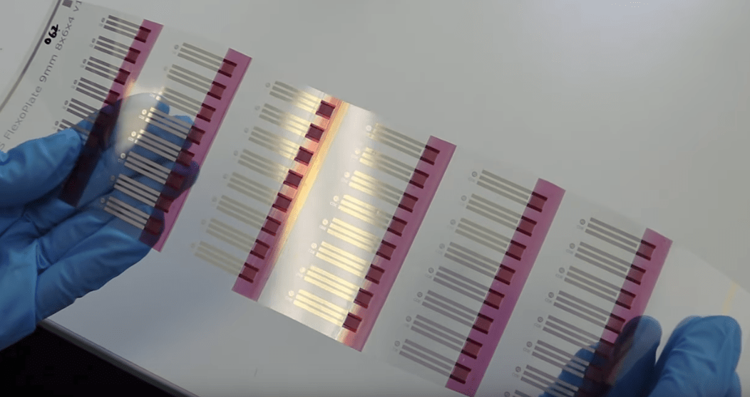 Printed glucose test strips